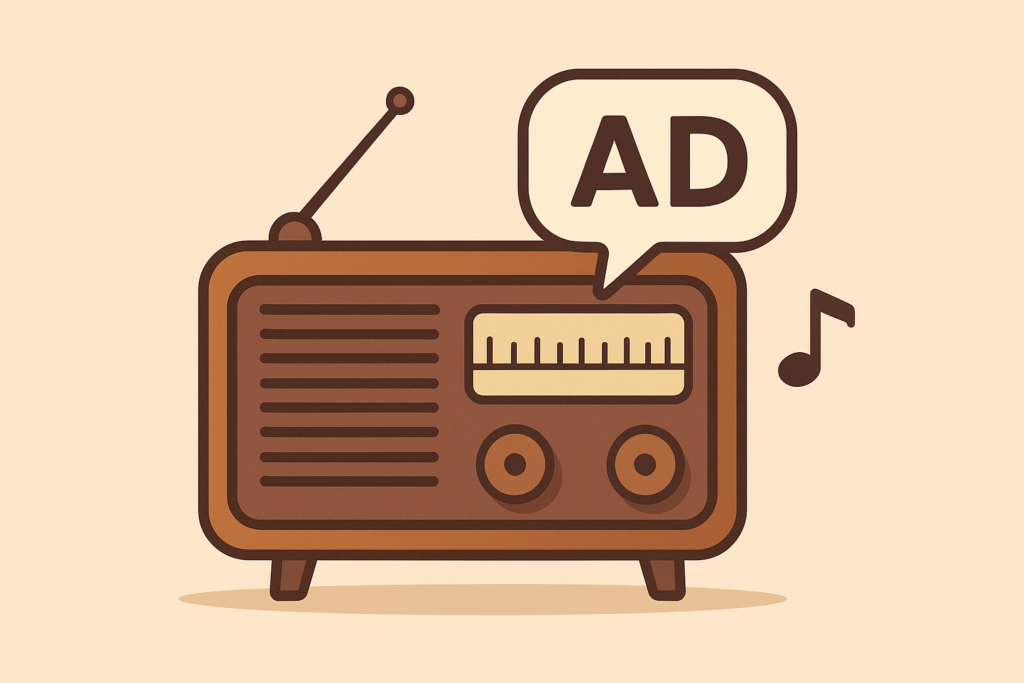 ilustrasi contoh iklan radio