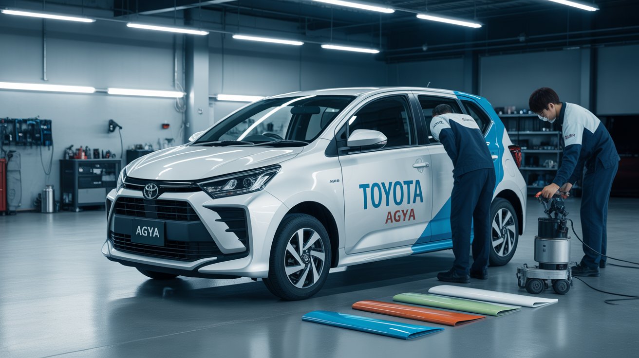 Jasa Branding Mobil Agya Profesional & Bergaransi