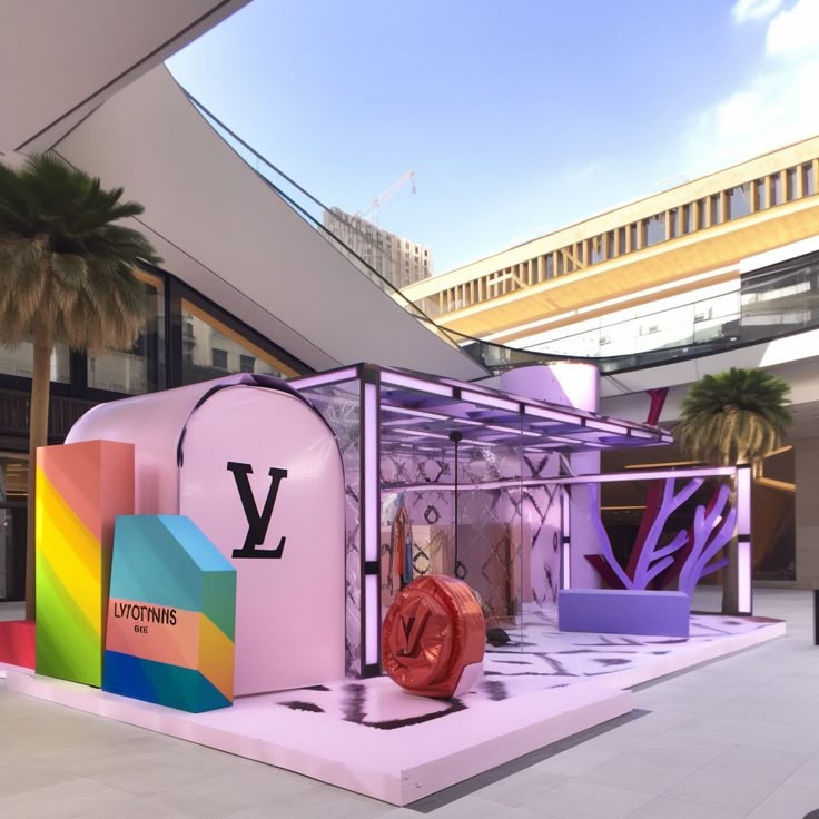 2. Desain Pop-up Store Instarammable Neon