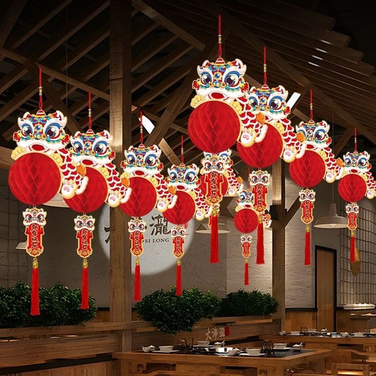 Jasa Dekorasi Imlek Custom - Lampion, Pohon Meihua & Hiasan Gantung