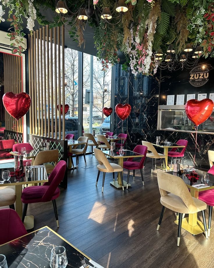 Jasa Dekorasi Valentine - Restaurant Ambiance & Table Setting