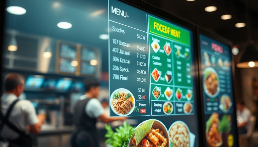 Jasa Pasang Digital Signage Menu Board