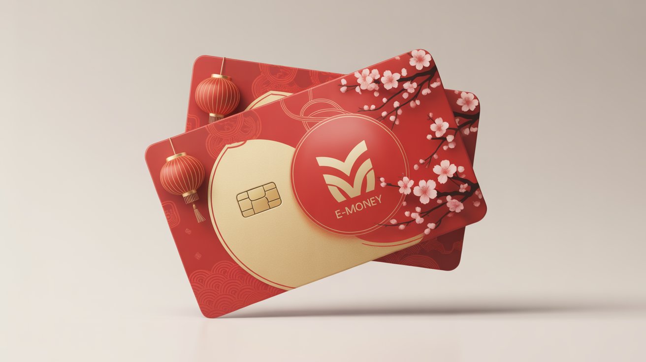 Jasa Vendor Cetak Kartu E-Money Custom Edisi Imlek
