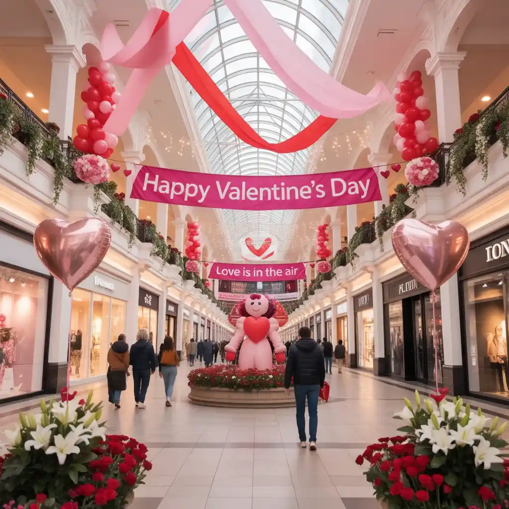 Jasa Dekorasi Valentine Mall & Restoran Jakarta