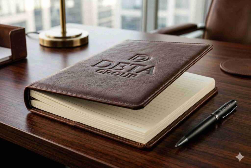 3 Jasa Pembuatan Merchandise Kantor Custom - Buku Catatan Agenda Eksekutif