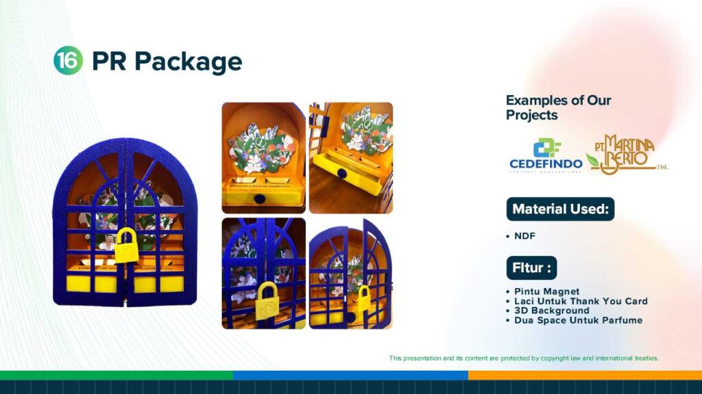 Jasa Pembuatan PR Package Box Premium Full Custom - Compro Cedefindo by Deta