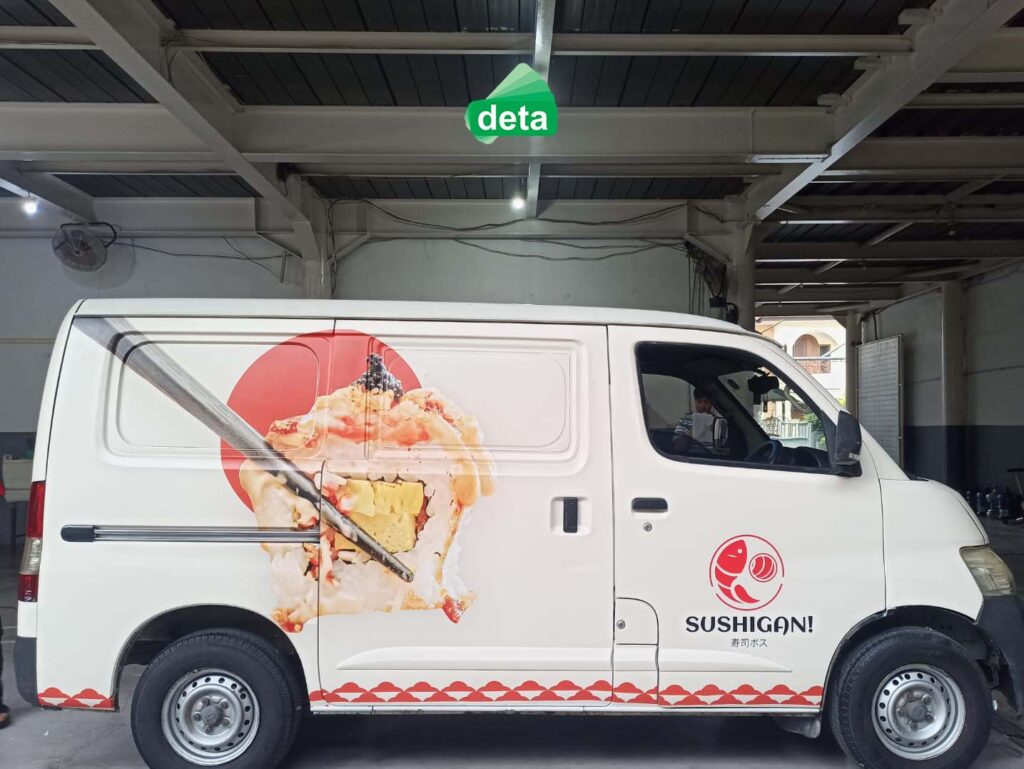 jasa car branding sushi gan - sticker mobil