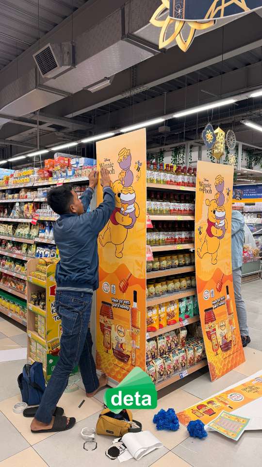 jasa pembuatan gondola branding by deta untuk PT Inter Buana Mandiri (Quick Fresh) 1