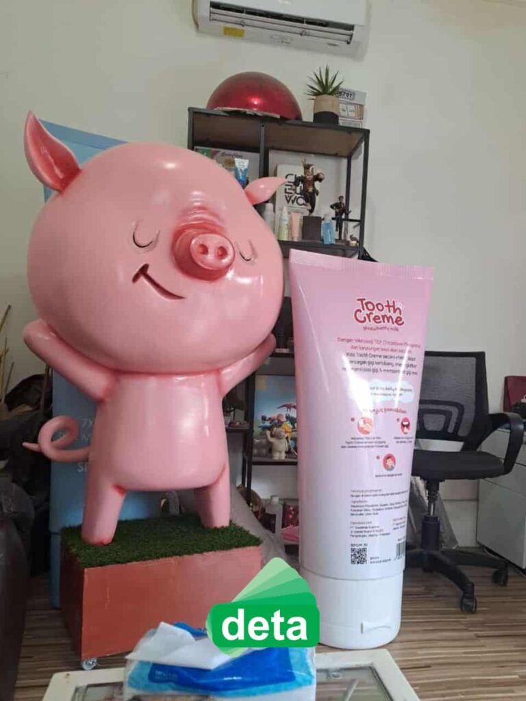 Jasa Pembuatan Dummy Product skincare amaterasun dengan replika karakter babi
