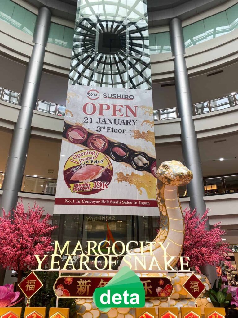 jasa cetak hanging banner sushiro di margonda bs deta