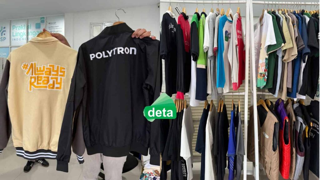 vendor pembuatan seragam spg - baju polytron dan rak