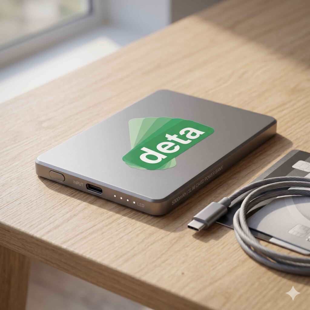 1 - Jasa Branding Powerbank Custom - Model Slim Card