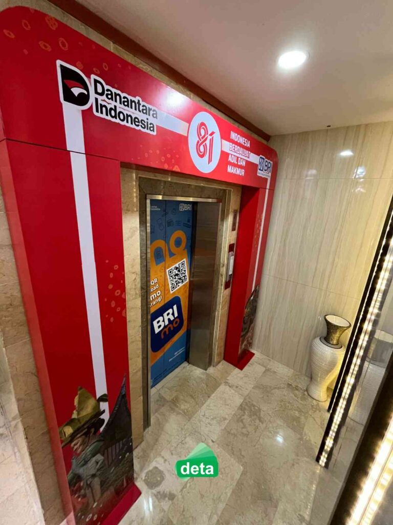 Jasa dekorasi 17 agustus by deta untuk Kanca BRI Jakarta Veteran - Jasa Pembuatan Gate Lift dengan kamera 0,5