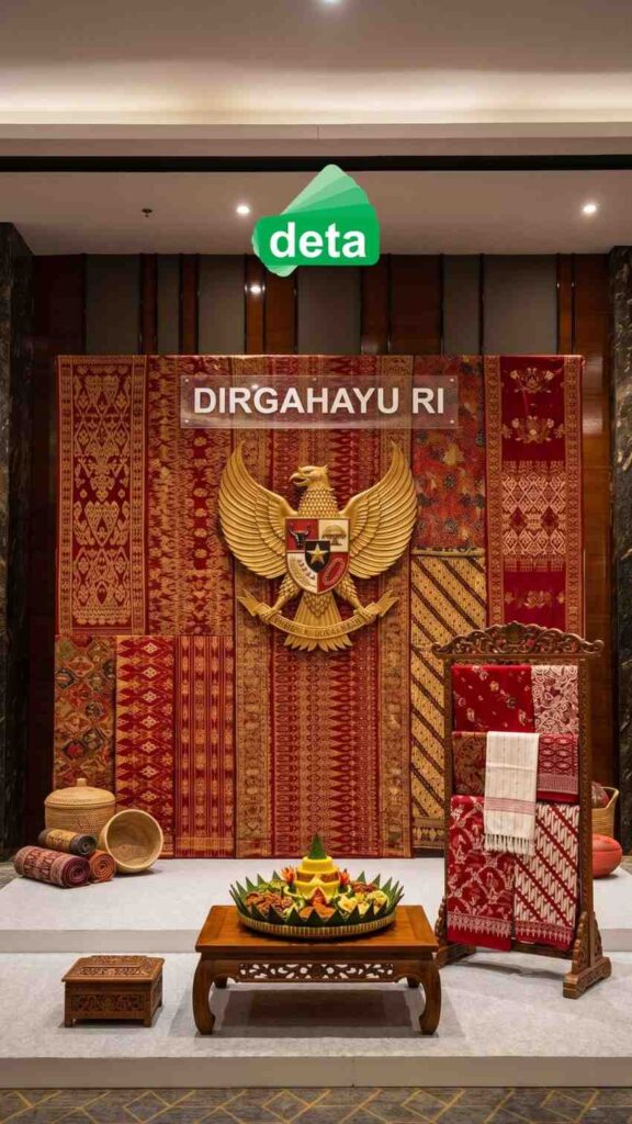 jasa dekorasi-17 agustus backdrop tema batik hari kemerdekaan