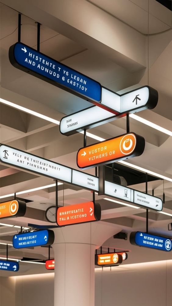 1 Jasa Pembuatan Wayfinding by pinterest - Directional Signage