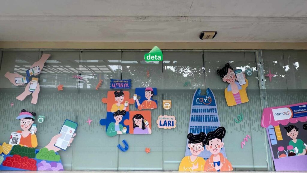 jasa pasang sticker kaca by deta - bank raya pemasangan sticker kaca